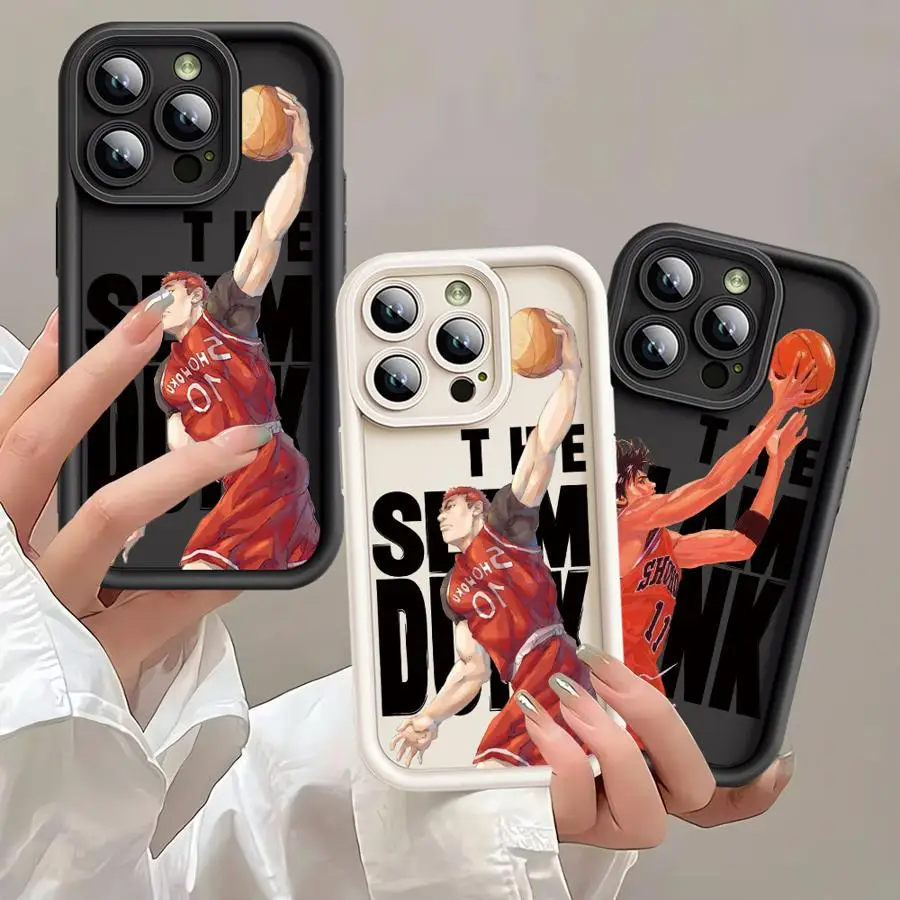 Japan Comic Slam Dunk Cover Phone Case for Apple iPhone 13 15 16 Pro Max 14 13 Pro 11 12 14Plus 15Plus Soft TPU image 2