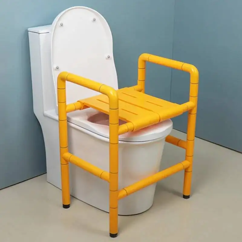 المعادن المعاقين كرسي الحمام المرحاض المحمولة خطوة دش الأطفال البراز مندر قعادة الطبية Cabeceros أثاث ما بعد الحداثة #5