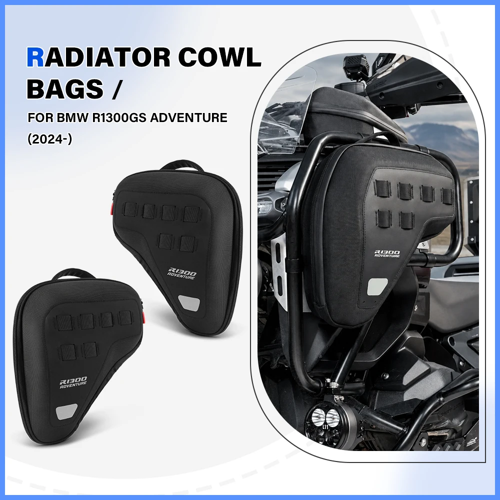 R1300GS Adventure Motorcycle Fairing Left Right Radiator Cowl Bags Waterproof Tool Bag For BMW R 1300 GS ADV R1300GSA 2024-2026