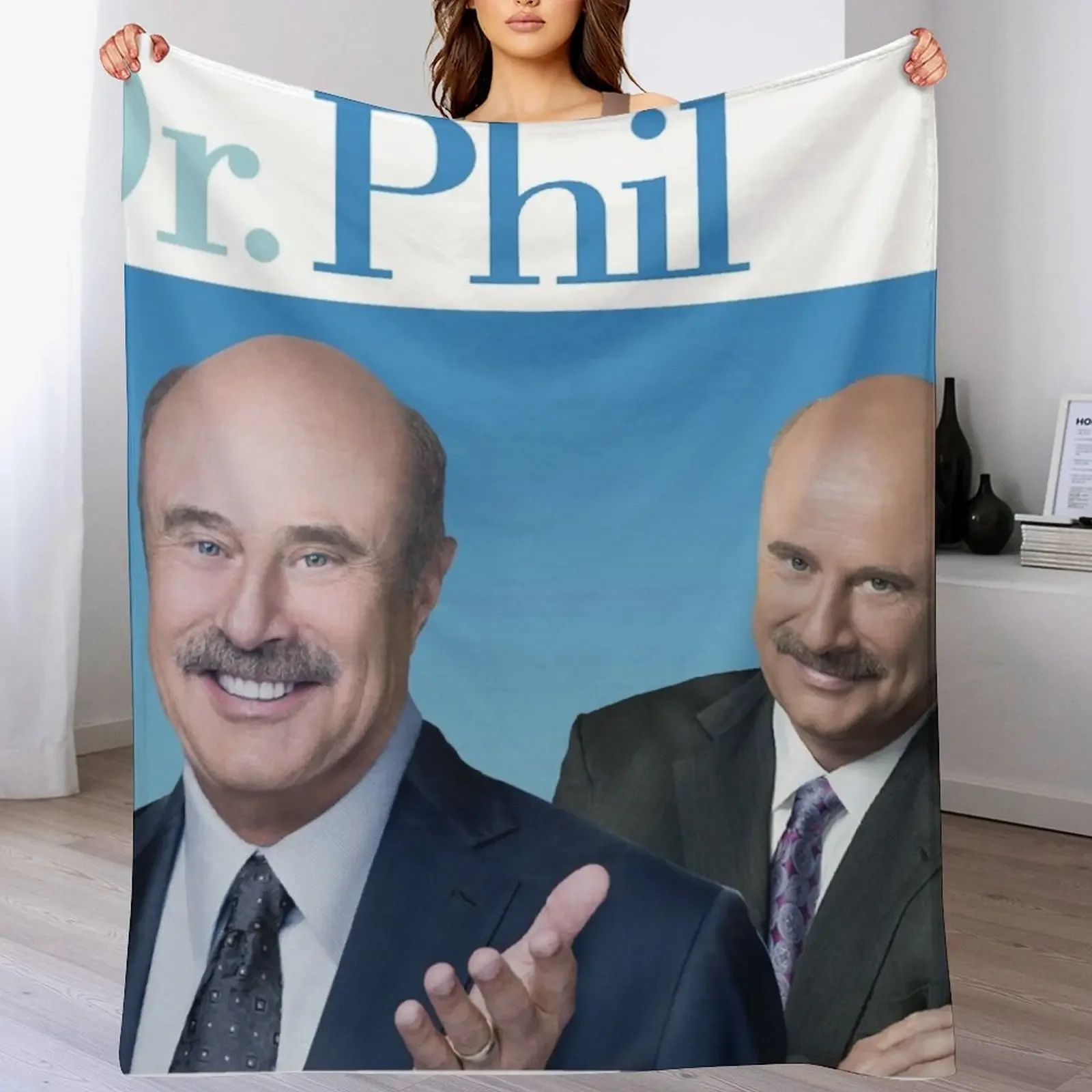 Dr. Phil Throw Blanket Flannel Fleece Soft Warm Throw Blanket