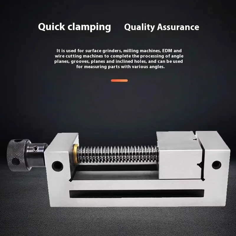 QGG 25/33/38 1/1.3/1.5 Inch Mini Steel CNC Vise Micro Precision Flat Mouth Precison V Type Pliers Small Workpiece Clamping Clamp