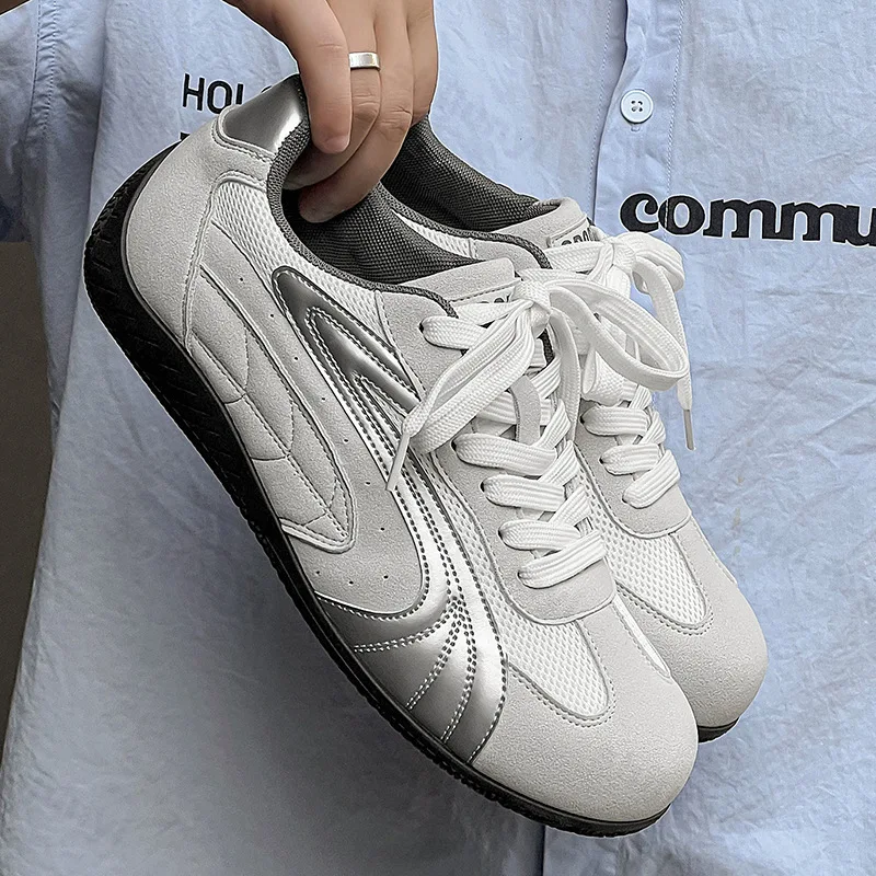 

Мужские повседневные кроссовки на плоской подошве, спортивные кроссовки для бега на открытом воздухе, новинка 2025 года, дышащая вулканизированная обувь, мужские кроссовки для бега, Zapatillas Hombre