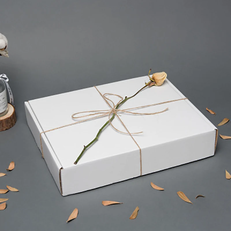5Pcs Cardboard Airplane Boxes Brown White Kraft Paper Gift Box Clothing Packaging Corrugated Carton Box Wedding Decor Gift Box
