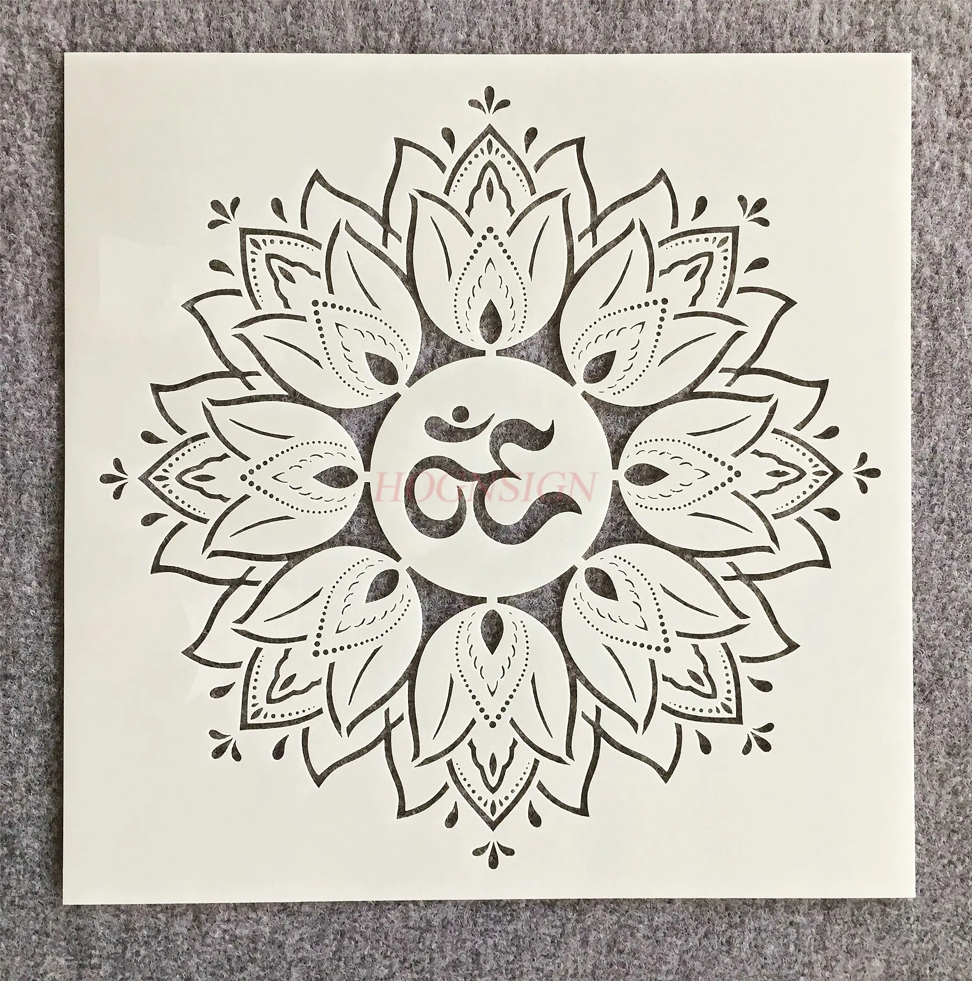 

1 шт., креативный шаблон с мандалой, настенная живопись, распылитель, украшения, принадлежности для рисования, граффити, полый шаблон, линейка