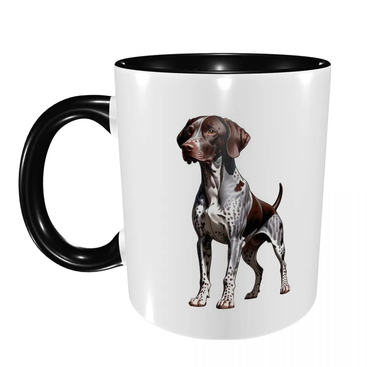 German Shorthaired Pointer Dog Bone And Paw  Mug Funny Ceramic Coffee Cups Tea Mugs Milk Cup Drinkware Gifts for Friends