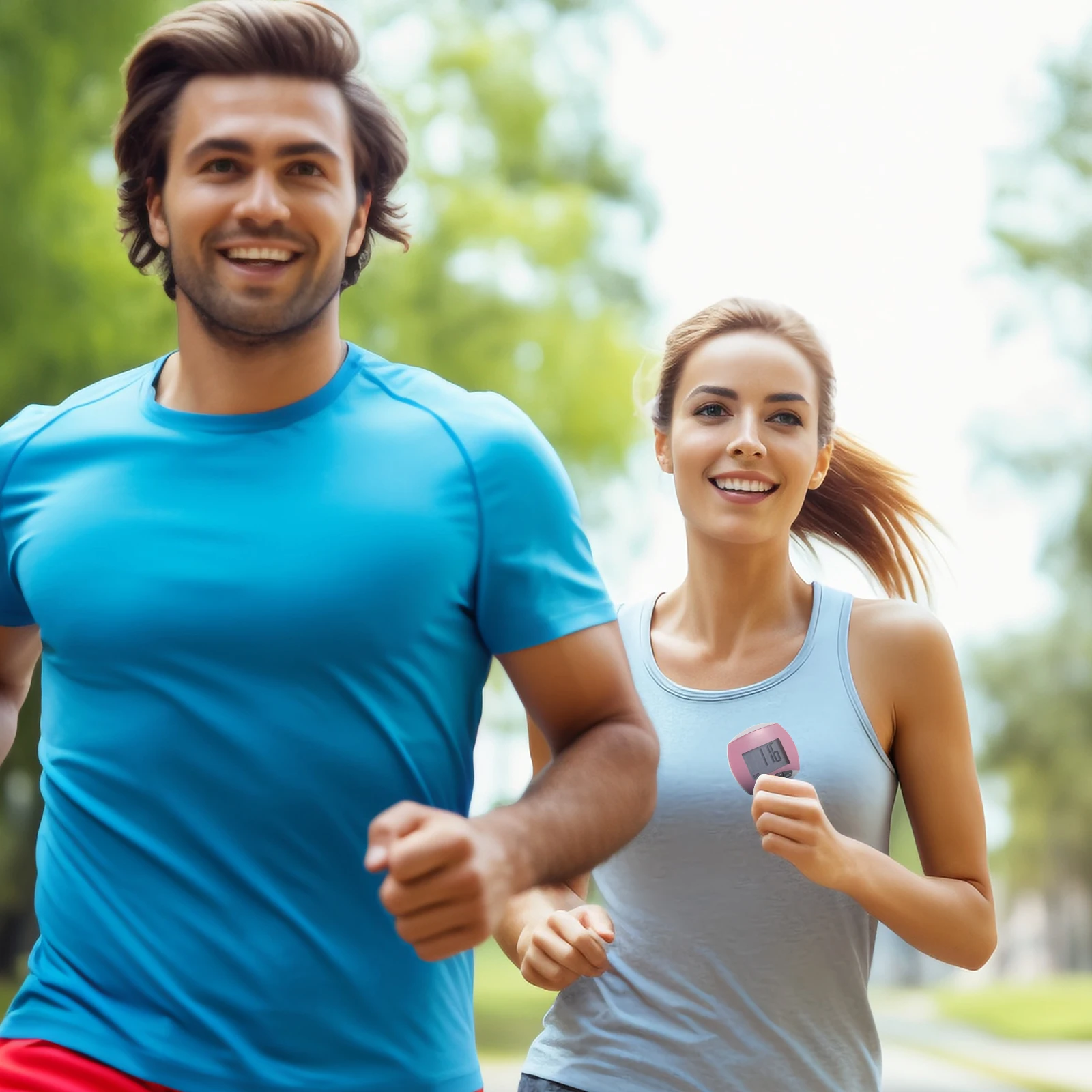 

Electronic Pedometer Multifunctional Walking Step Counter for Women Simple Passometer Hiking Running