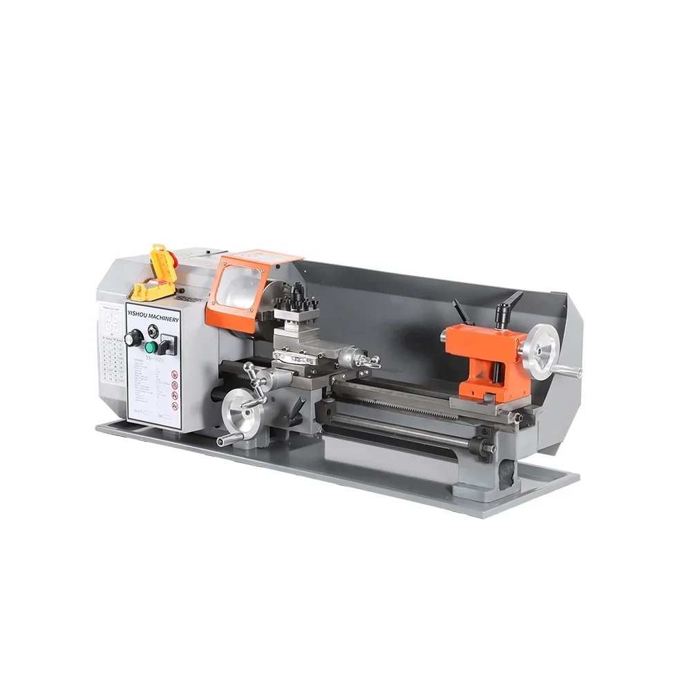 Factory Direct Price 500W Precision 180x350mm Mini Bench Metal Lathe Machine