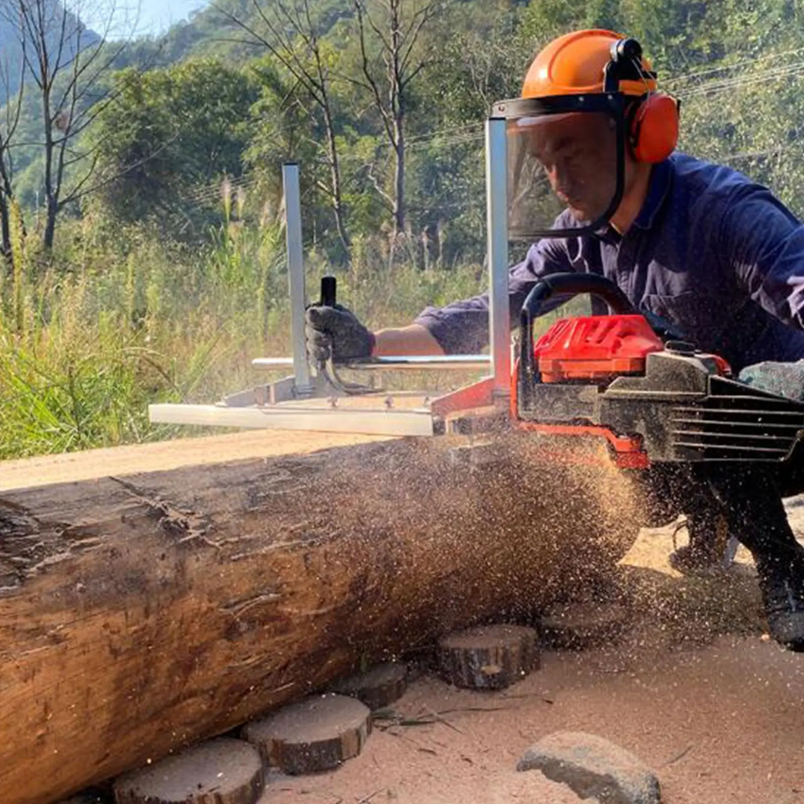 

Sawmill Chainsaw Cutting Guide Chainsaw Mill for Builders Cut Guided Mill Wood Wood Cutting Woodworking Chainsaw Accessories