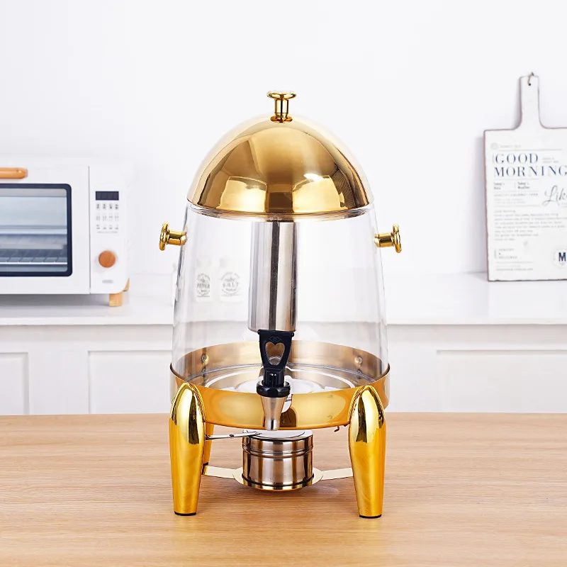 Hot pot juice container stainless steel plastic juice dispenser faucet ice container home hotel restaurant refrigerated