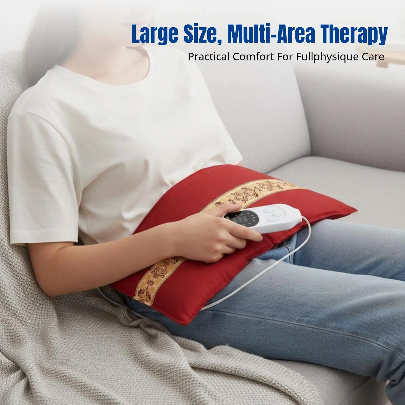 

Linen Sea Salt Electric Therapy Pad, Full Body Universal, Smart Temperature Control, Home Care