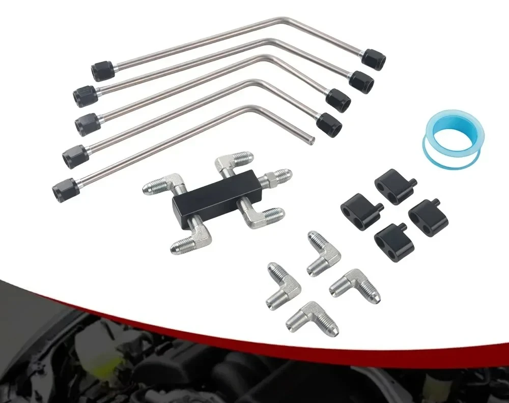 For LS1, LS2, LS3, LS6, LS7, LS9 LSX engines, the new AN4 LS Stainless Steel Coolant Cross Steam Kit