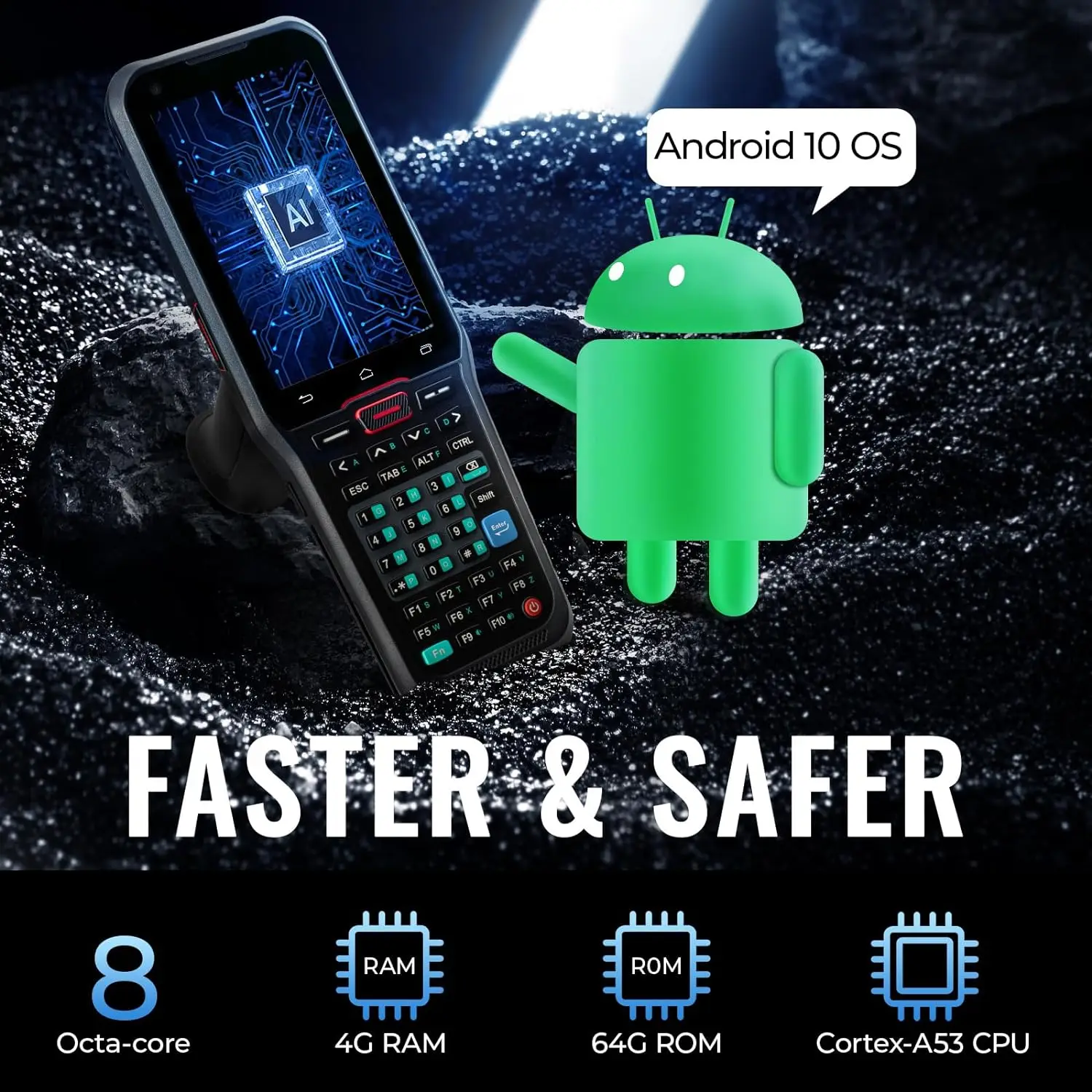 Android PDA Data Computer Honeywell N5703 1D/2D/QR Barcode Scanner 4G Lte Handheld Data Terminal for Warehouse Retail Inventory