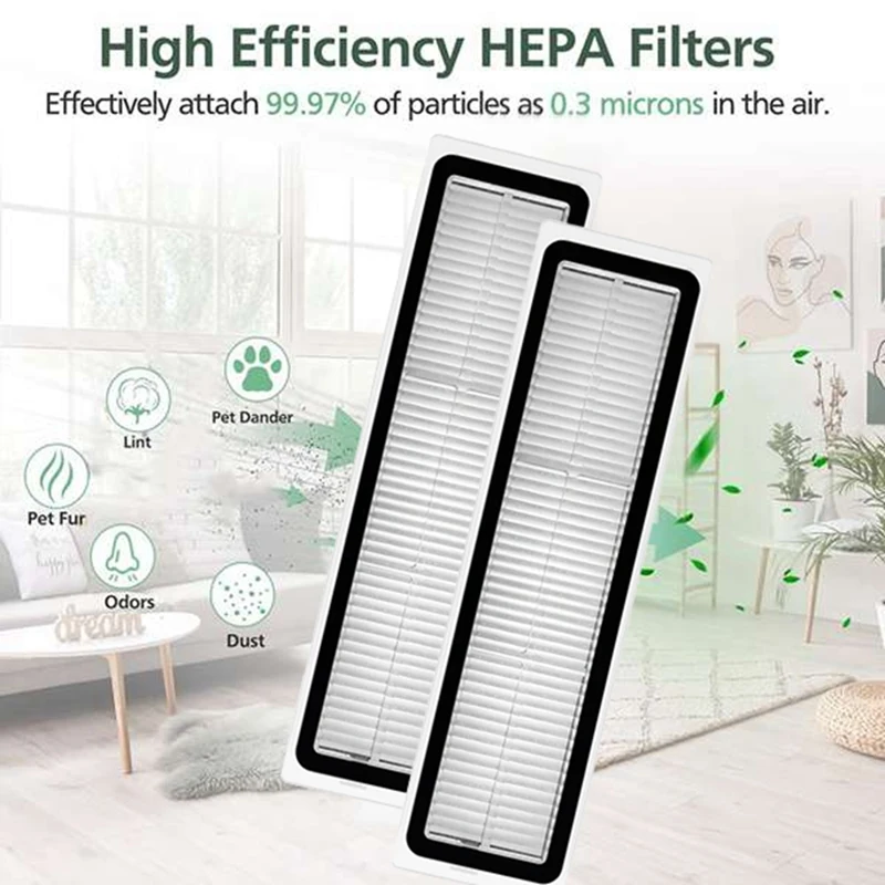 47 قطعة فلتر فرشاة ومجموعة قماش ممسحة لـ Dreame D9 Dreame Bot L10 Pro Trouver Robot LDS قطع غيار المكنسة الكهربائية