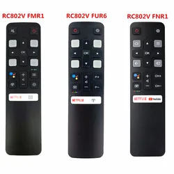 Nowy oryginalny pilot zdalnego sterowania TCL RC802V FMR1 RC802V FUR6 RC802V FNR1 do TCL Android 4K Smart TV bez głosu