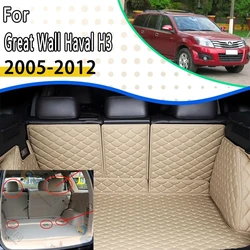 Car Rear Trunk Mats For Great Wall Hover Haval H3 2005~2012 Leather Tray Carpet Mud Tank Organizer Pad Cargo Rug Car Accessories