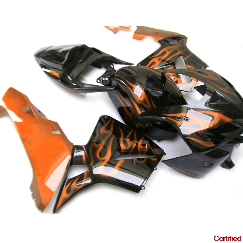 

Orange Flames Black ZXMT Motorcycle Fairing Kits For Honda CBR600RR F5 2005 2006 Fairings Set Cbr 600 Rr F5 05 06 SX06
