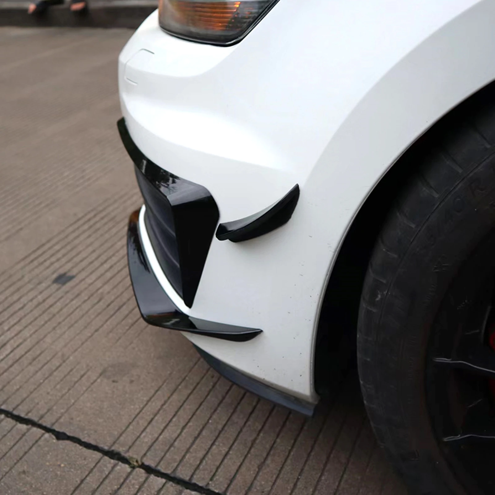 Front Bumper Side Air Vent Trim For Volkswagen VW Golf 7 GTI 2013-2016 Black Car Intake Frame Grille Splitter Spoiler Canard Lip