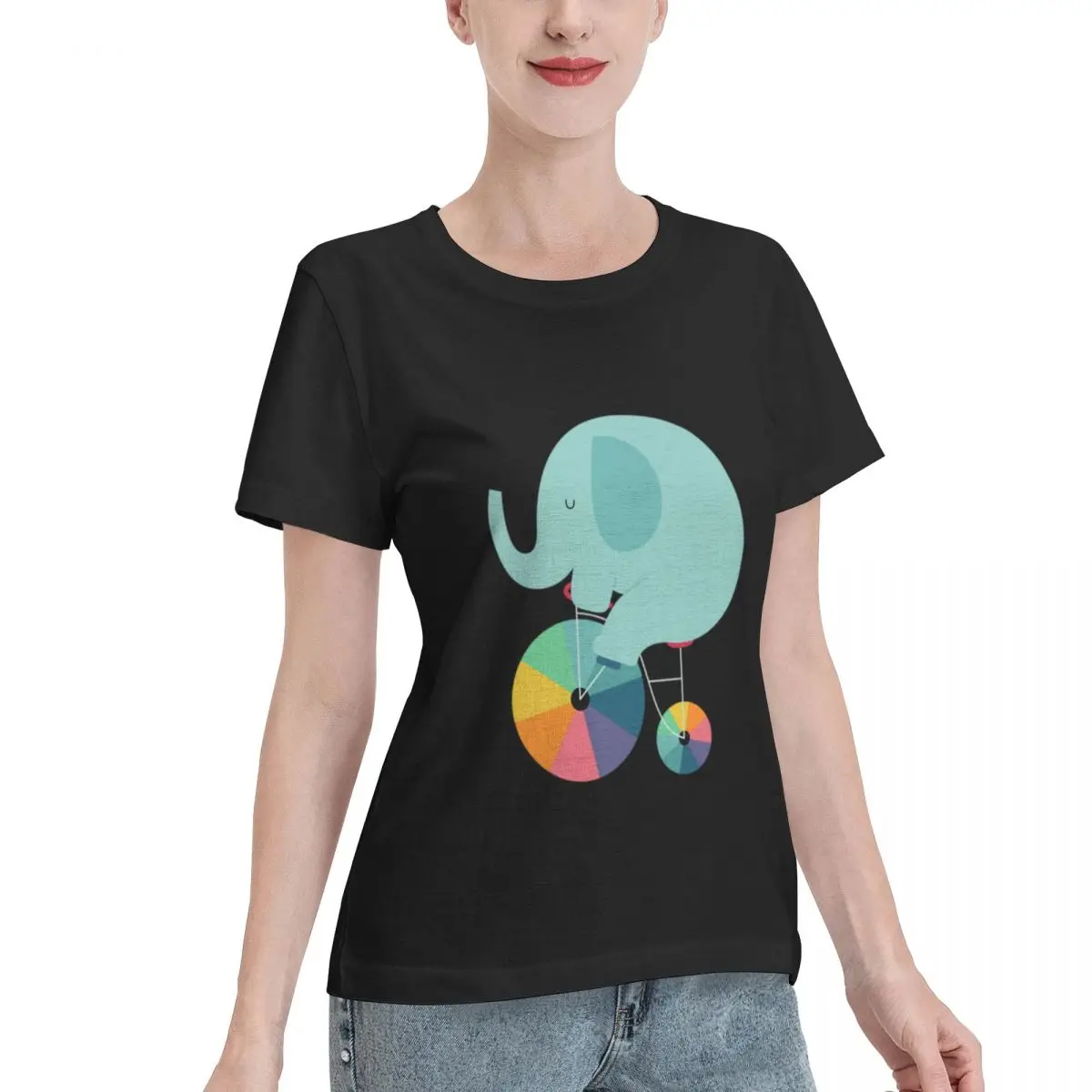 Affordable Beautiful Ride Women's T-shirt Elegant Wear Resistant Top