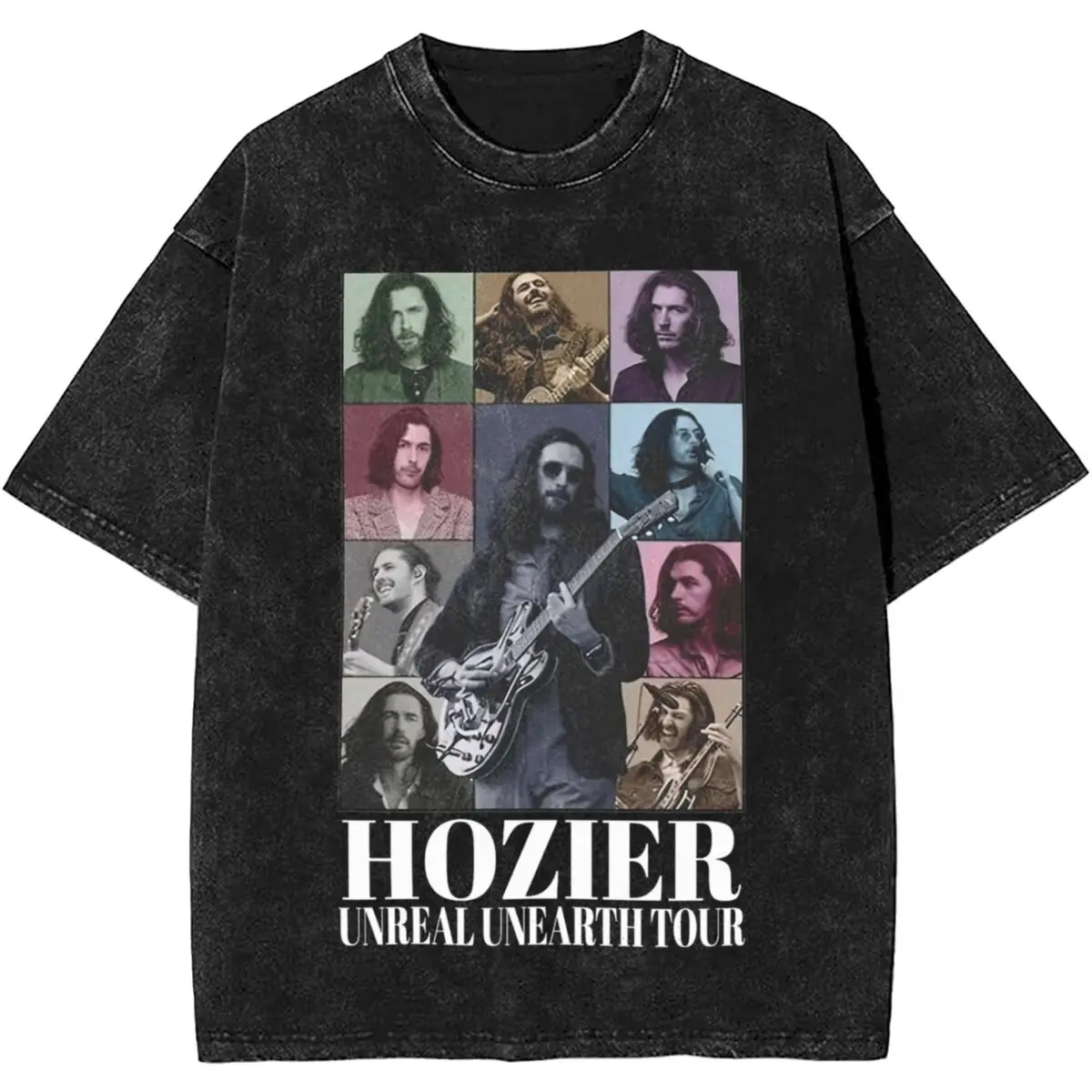 Hozier 2024 Tour Vintage Merch Washed T Shirt Men Women Streetwear Hip Hop T-Shirts Graphic Rock Music Tee Shirt 100% Cotton