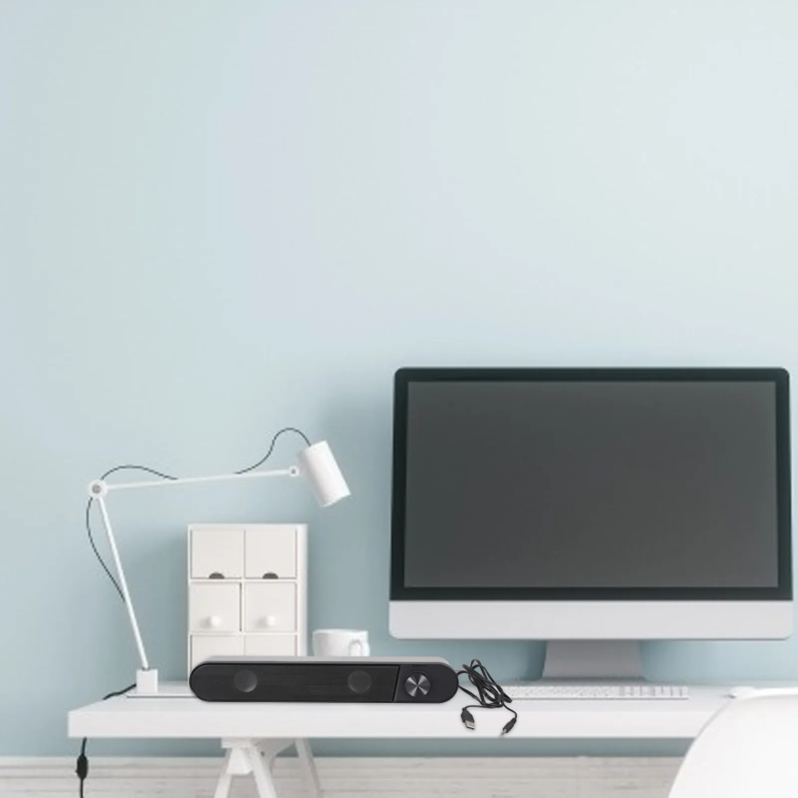 

Wireless 5.0 Soundbar Dual Speakers Bass Diaphragm Dsp Technology Aux in Portable Stereo Soundbox Loudspeaker for Music