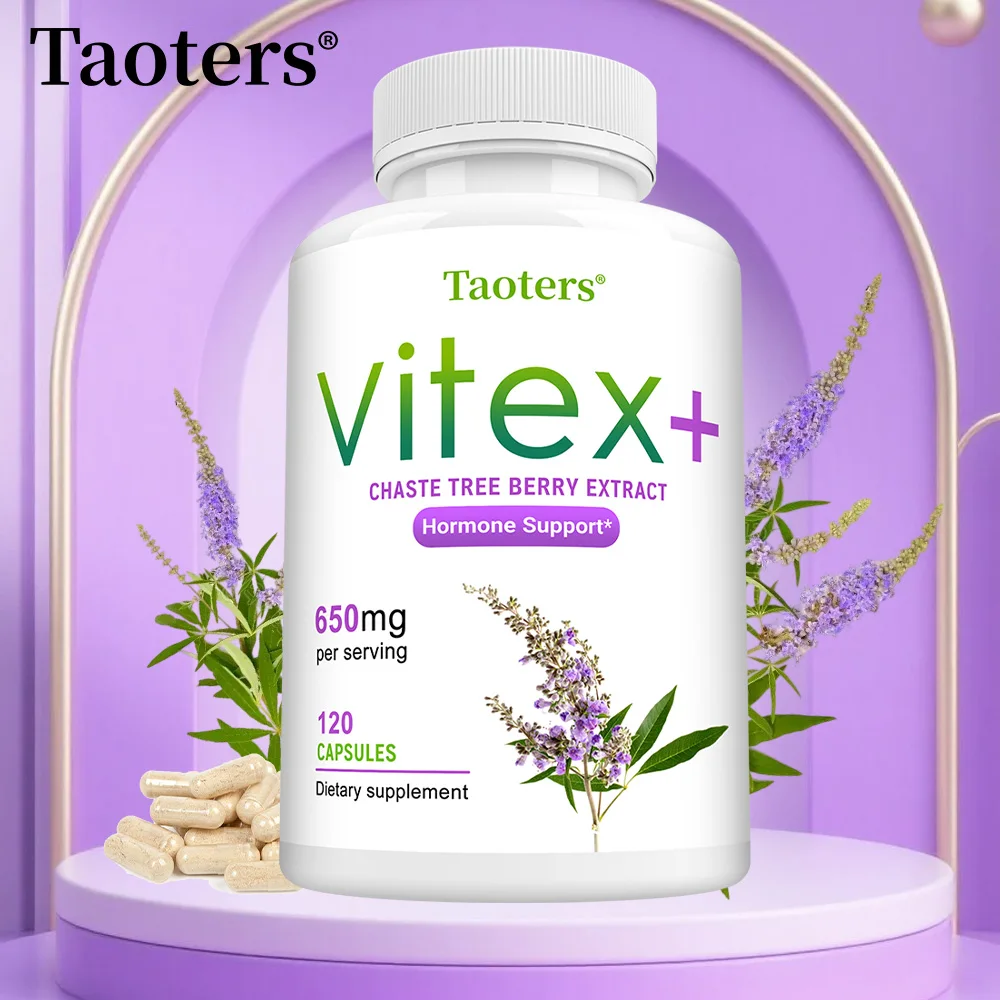 

Экстракт ягод Vitex, полная травяная добавка для женской менопаузы, улучшает кожу, регулирует настроение, способствует сну, без ГМО