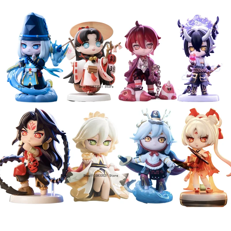 Original Onmyoji Anime Figures Seimei Shiranui Asura Priest Tenryu-Ten Monumental Otakemaru Action Figure Model Surprise Gifts