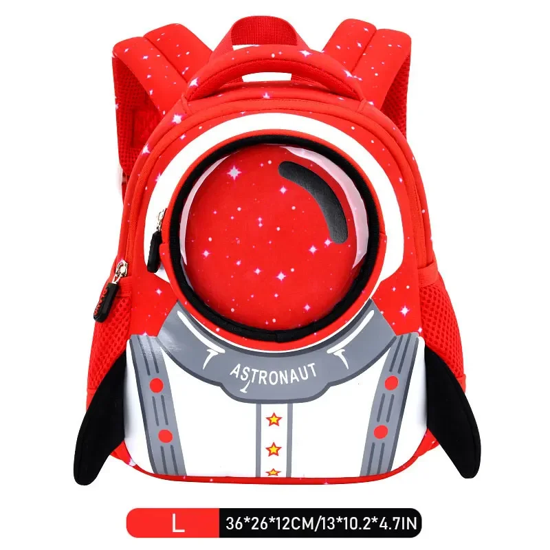 3D Rocket Schoolbag For Kids Astronauts School Book Bag Waterproof Cartoon Children Backpacks Wear-Resisting Schoolbag