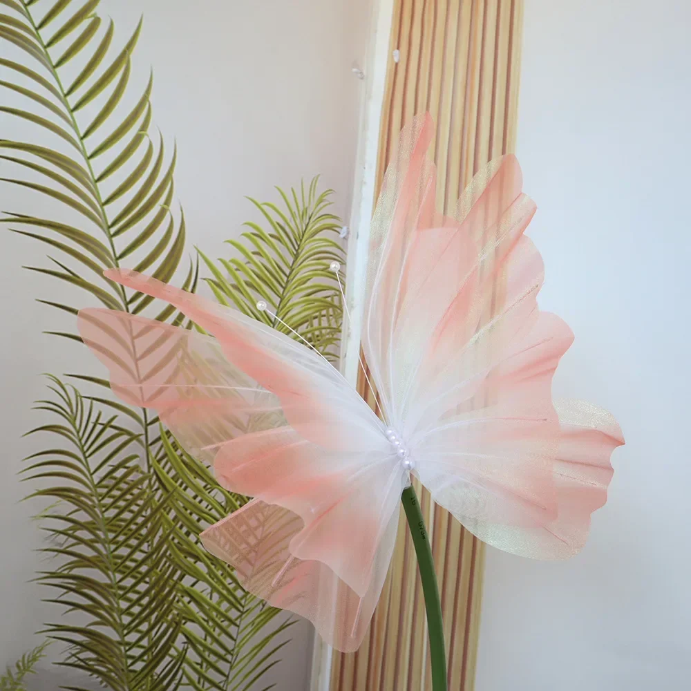 50/65Cm Kunstmatige Mesh Simulatie Vlinder Grote Vlinder Bruiloft Decoratie Etalage Decoraties/Bruiloft Decoraties