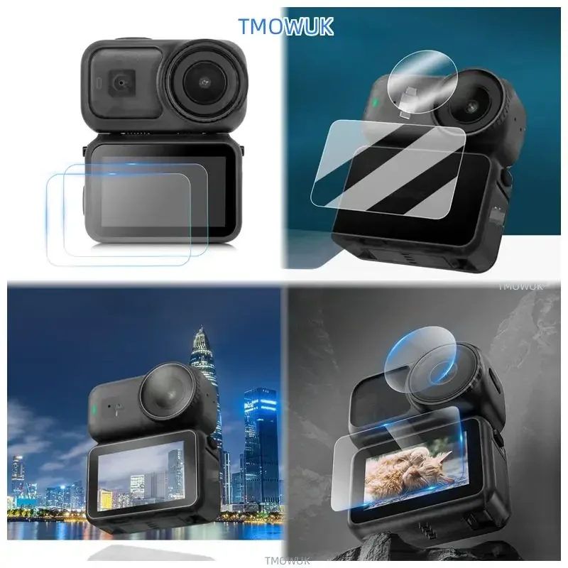 For DJI Osmo Nano Ultra-Clear Screen Protector + Camera Lens Guard, Tempered Glass, Anti-Scratch, Shatterproof Accessories Kit