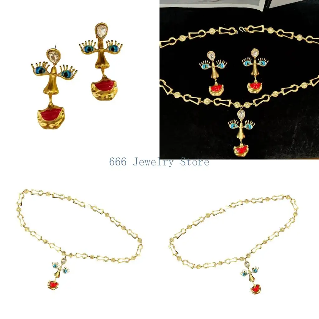 f2td-exaggerated-red-lip-with-eyes-dangle-earrings-necklace-accessory-jewelry-for-daily-wear-or-special-occasions