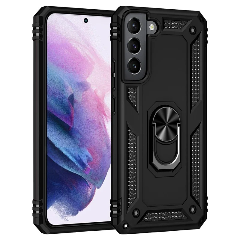 

Shockproof Matte Magnetic Armor Phone Case With Ring Holder For Samsung A Series A35 A05S A15 A345 A23 A53 A03CORE