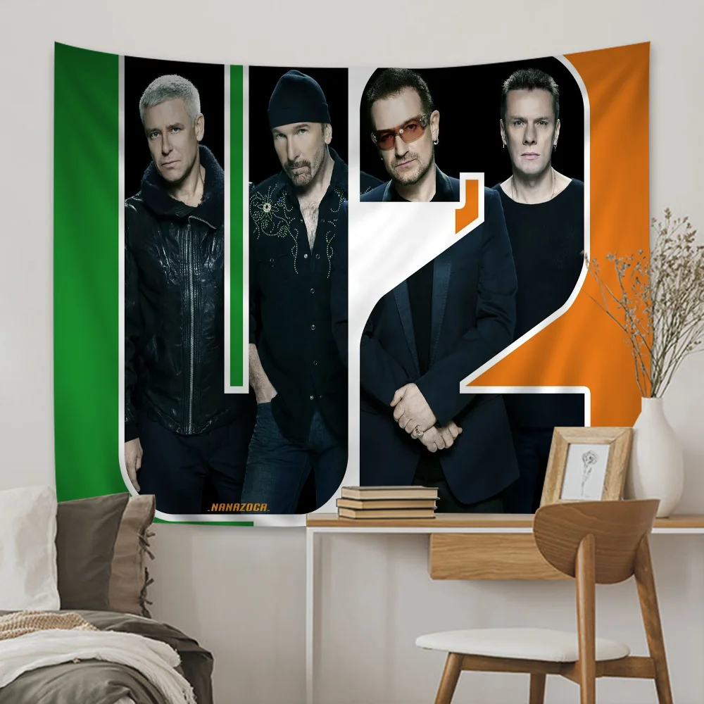 

U-U2 Band Hanging Bohemian Tapestry Indian Buddha Wall Decoration Witchcraft Bohemian Hippie Cheap Hippie Wall Hanging