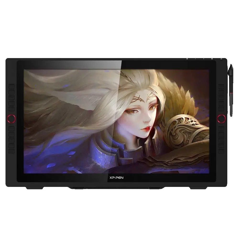 XPPen Artist 24 Pro 23,8 Zoll 2K QHD Grafiktablett Stift-Display Zeichenmonitor 20 Express-Tasten Unterstützt 60° Neigung für Windows Mac