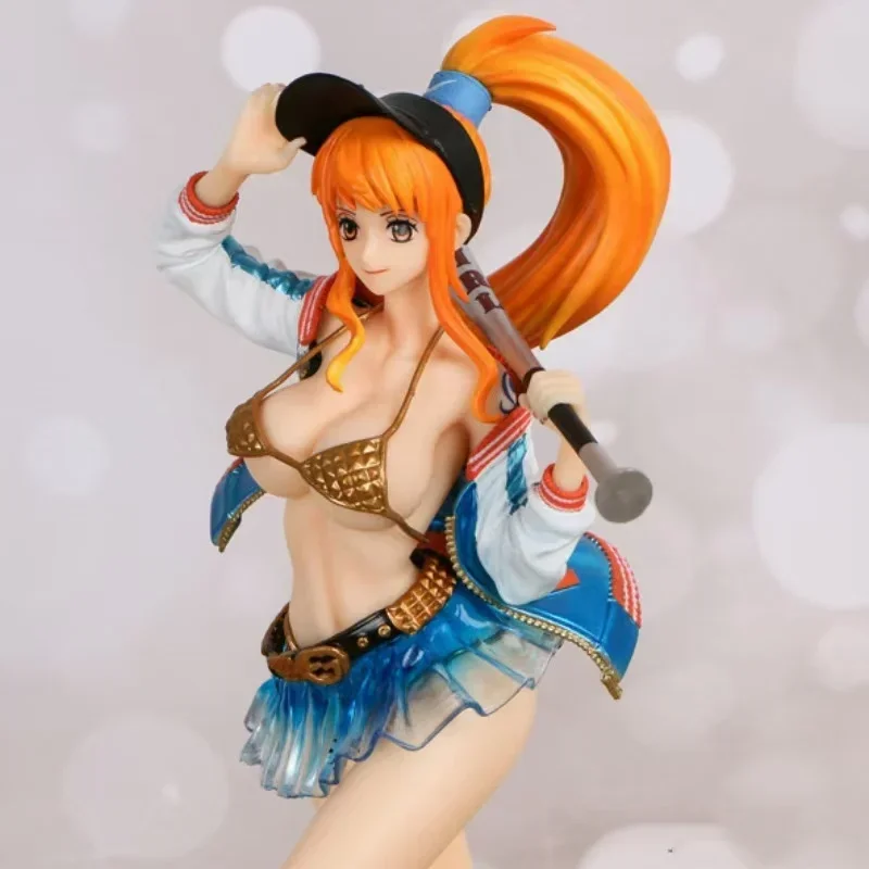 Nami anime figura ladrão gato nami estatueta estátua de pvc modelo bonecas ornamento de quarto colecionável crianças brinquedos presentes