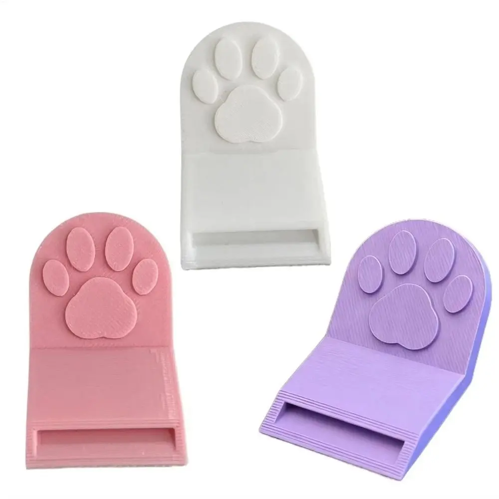 Portable Non-Slip Grip Cat Food Can Opener Plastic Ergonomic Bottle Opener Easy-Clean Cat Paw Canned Food Opener Kitchen Use