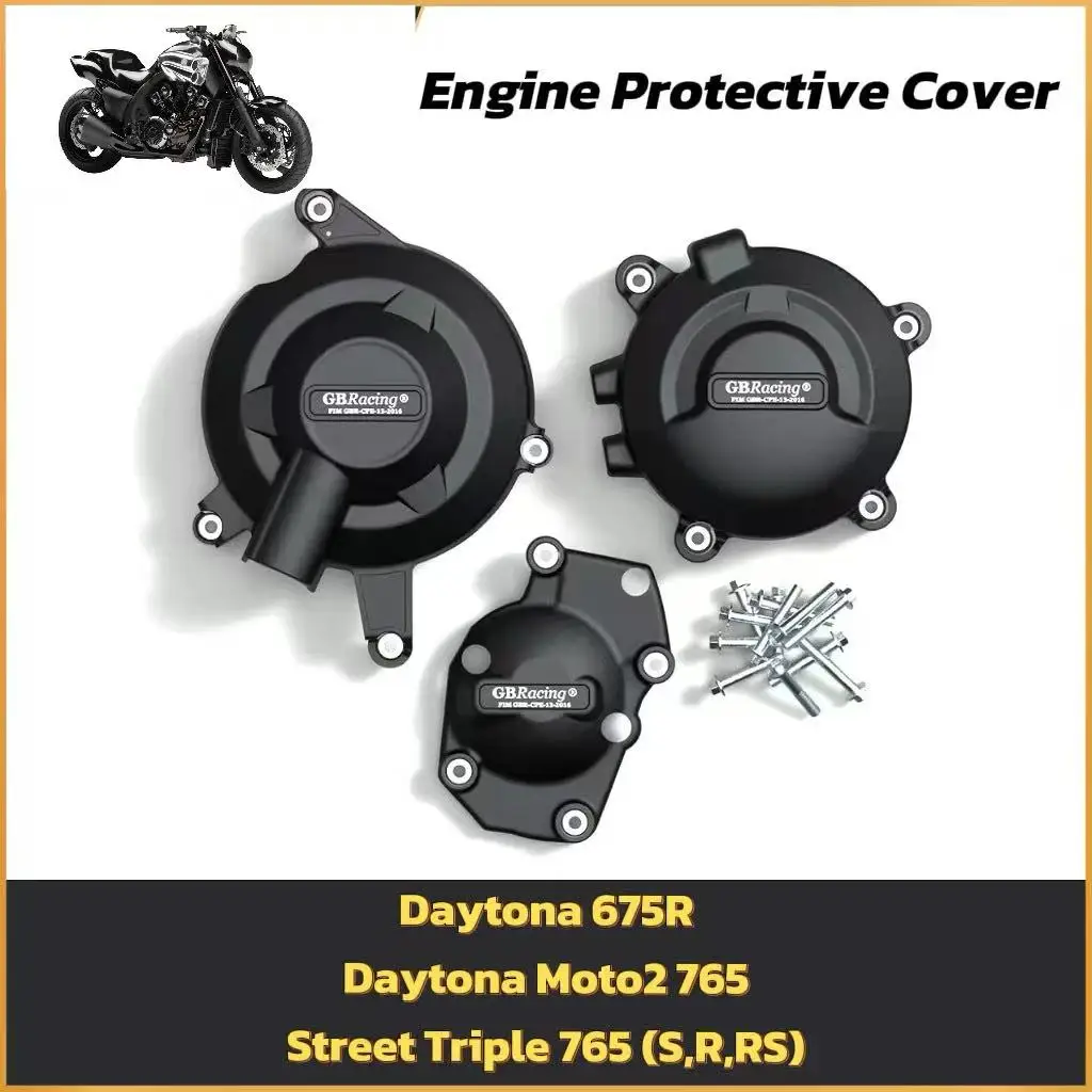 

For Triumph Daytona 675R Daytona Moto2 765 Street Triple765（S、R、RS）Motorcycle Engine Covers