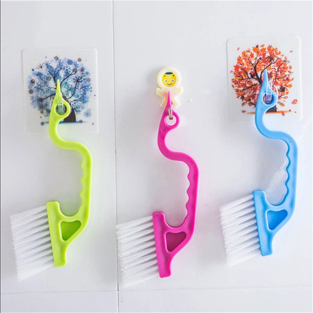 Hand Held Strong Cleaning Power Easy Decontamination Green Brush Gap Brush Comfortable Handle Removable Multipurpose Blue