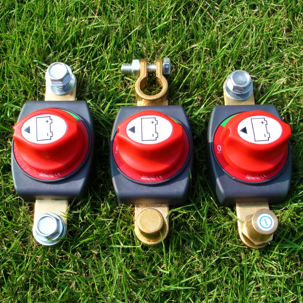 

All-Copper Car Battery Disconnect Switch Manual Circuit Breaker Anti-Power Off Leakage Protector Universal Auto Parts 12V-48V