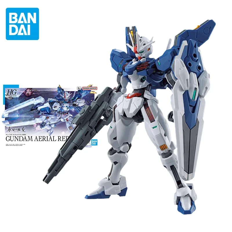 

Bandai Original GUNDAM Anime HG 1/144 GUNDAM AERIAL REBUILD Action Figure Toys Collectible Model Ornaments Gifts for Children