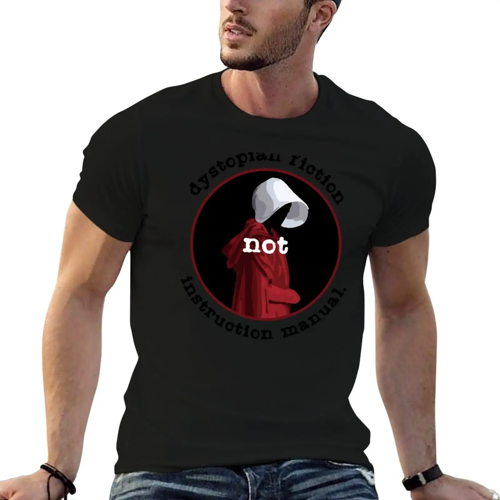 Dystopian Fiction NOT Instruction Manual Relaxed Fit T-Shirt anime vintage anime shirt T-shirts for men cotton