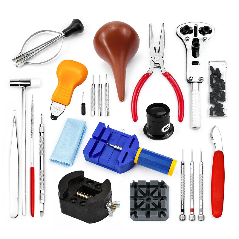 Universal Watch Repair Tool Set with Ears/Claws/Magnifier Ultra Full Accessories Suitable for Watch Clocks and Digital Products
