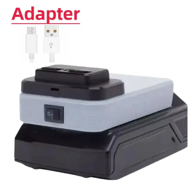 For Greenworks 24v Power Bank Mobile Phone Tablet Charging AdaptorUSB TYPE-C(PD QC3.0) Electronic Device Port Panel Connector