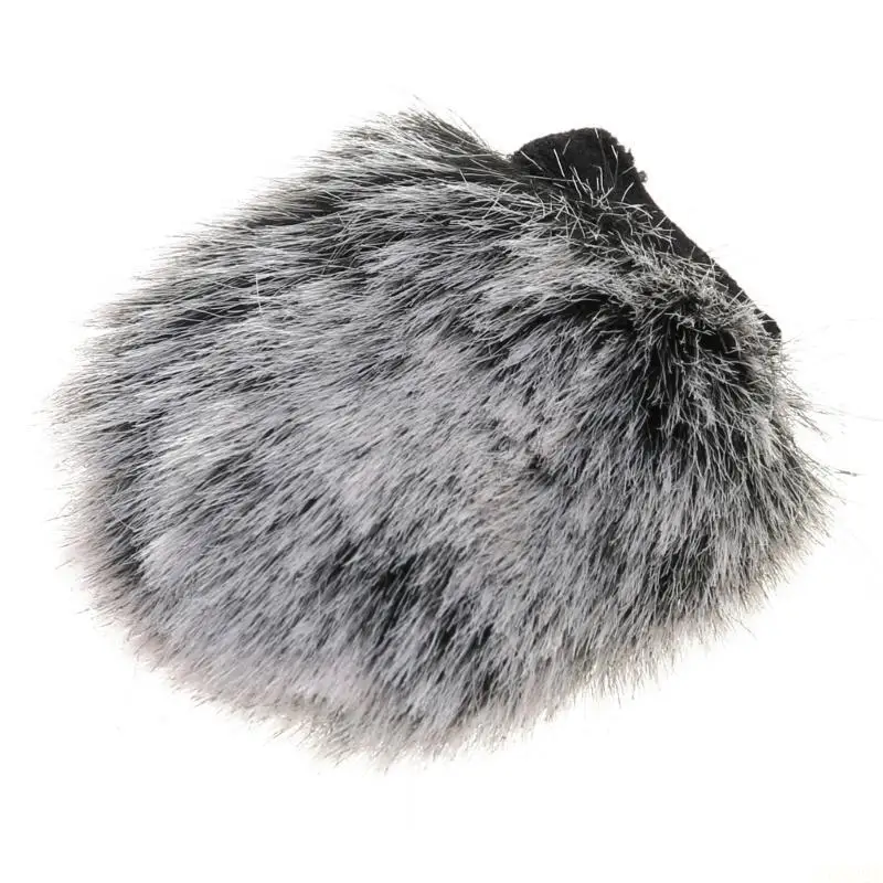 B03F Stylishs Artifical Furry Windshield for  ZV1 VLOG Microphones Improve Recording