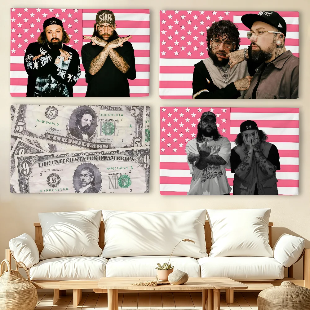 Music group S-SuicideBoys flag For Living Room Home Dorm Decor Wall Outdoor Camping Party Banner Gifts
