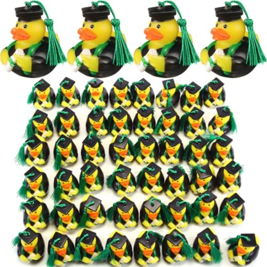 

Pcs Graduation Rubber Ducks 2026, Class of 2026 Grad Duck with Green Tassel Cap, Diploma Rubber Ducks for Graduation Party Supp