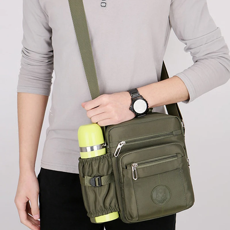 Crossbody Bag for Men Nylon Waterproof  Casual Messenger Bag Outdoor Travel School Sports Running Cycling Shoulder Bag Wholesale