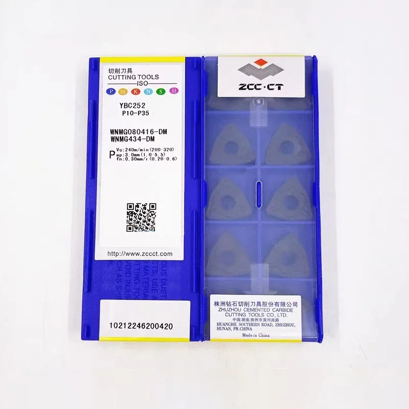 ZCC WNMG080416 外部旋削工具超硬インサート WNMG 080416 旋盤カッターツール旋削インサート