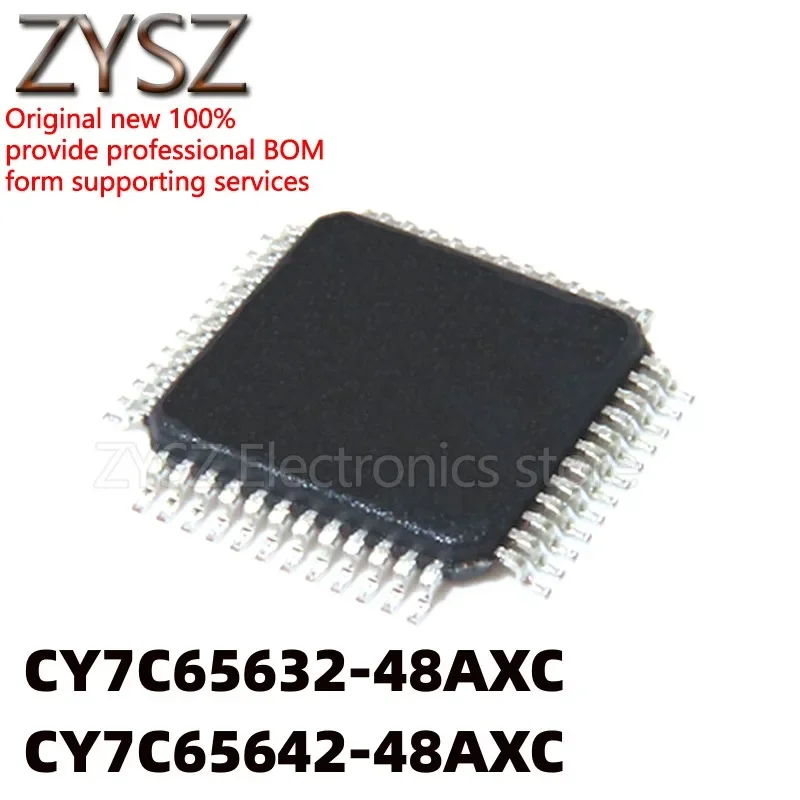 5PCS  CY7C65632-48AXC CY7C65642-48AXC AXCT chip QFP48