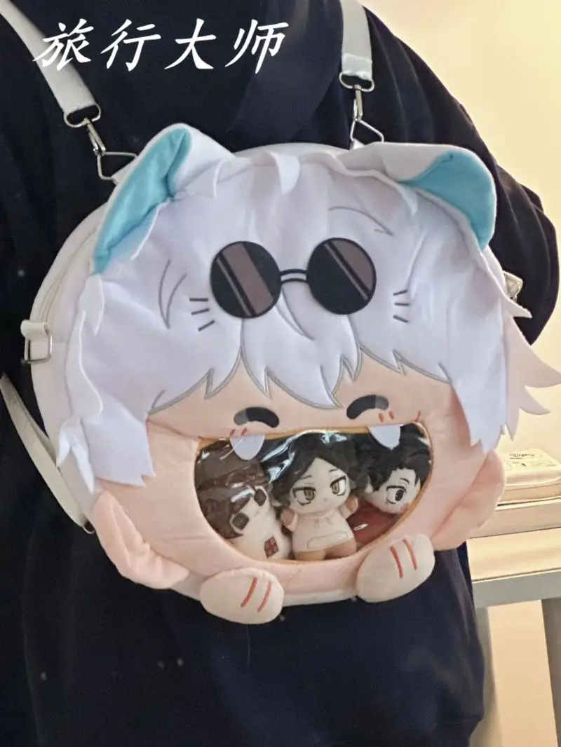 Anime Jujutsu Kaisen Itabag Gojo Satoru Kawaii Ita Bag for Women Backpacks Transparent Pocket Backpack Cosplay Cute Bag image 5