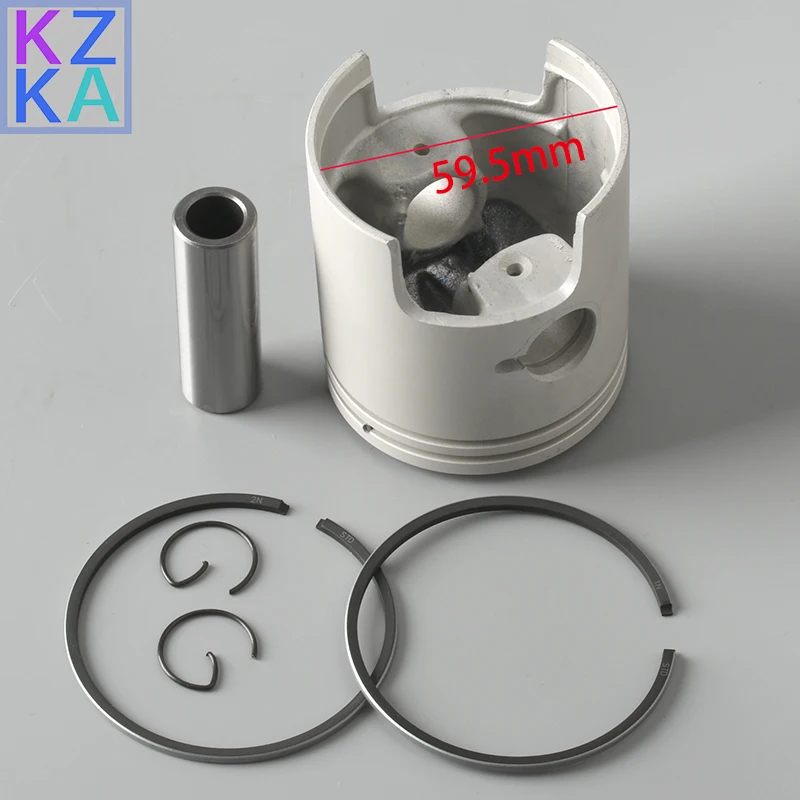 6J8-11631 Piston set (Std) 6J8-11610 Piston Ring for yamaha outboard motor 2-stroke 25HP 30HP 6J8-11631-02  Boat Engine